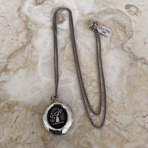 Pyrrha Hopeful Ambition Sterling Silver Unisex Talisman Necklace - Picture 3 of 9